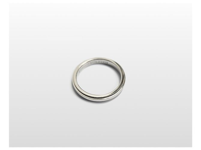 Tiffany & Co Tiffany Milgrain Together Ring Platin Größe Silber - Ansicht 3