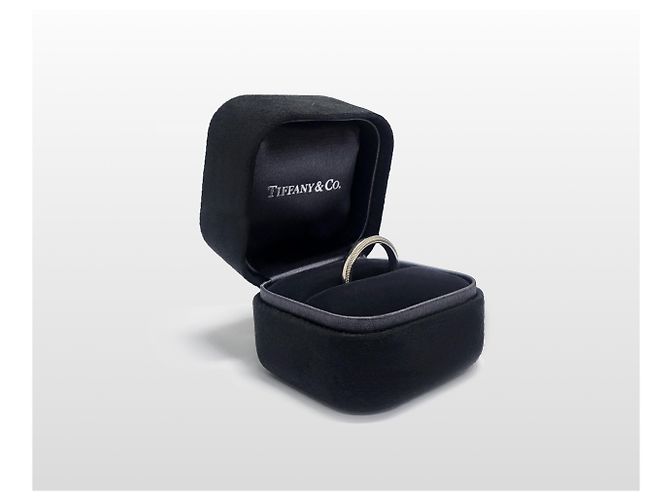 Tiffany & Co Tiffany Milgrain Together Ring Platin Größe Silber - Ansicht 5