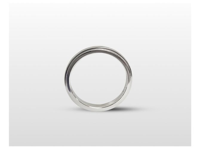 Tiffany & Co Tiffany Milgrain Together Ring Platin Größe Silber - Ansicht 6