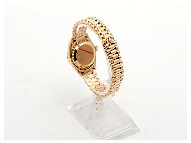 Rolex Datejust in oro da donna, quadrante originale con dieci diamanti D'oro - vista 6