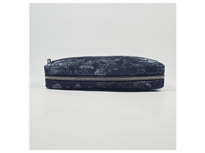 Gucci Piccola borsa a tracolla in denim Argento - vista 7