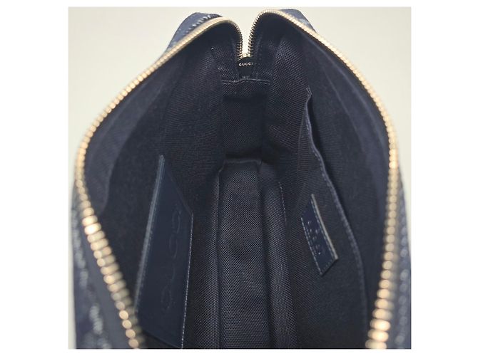Gucci Piccola borsa a tracolla in denim Argento - vista 9