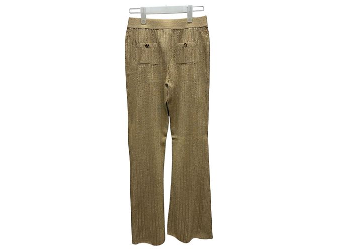 Chanel Pantalones de rayón con cintura elástica Multicolor - vista 6