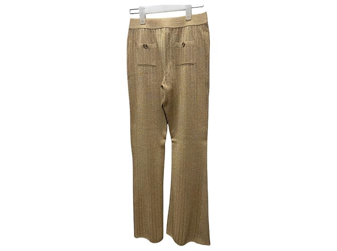 Chanel Pantalones de rayón con cintura elástica Multicolor - vista 7