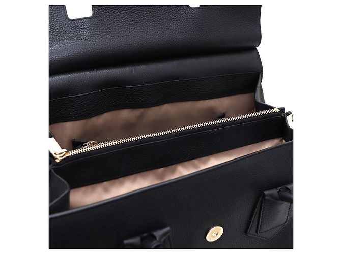 Versace Borsa satchel, borsa tote e borsa a tracolla con nappe intrecciate Nero - vista 9