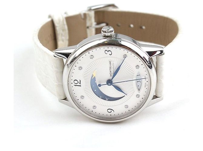 Montblanc Bohème Day Night Diamond Glossy Wani Band Uhr Weiß - Ansicht 2