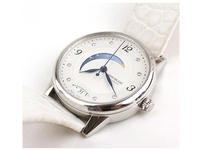 Montblanc Bohème Day Night Diamond Glossy Wani Band Uhr Weiß - Ansicht 6