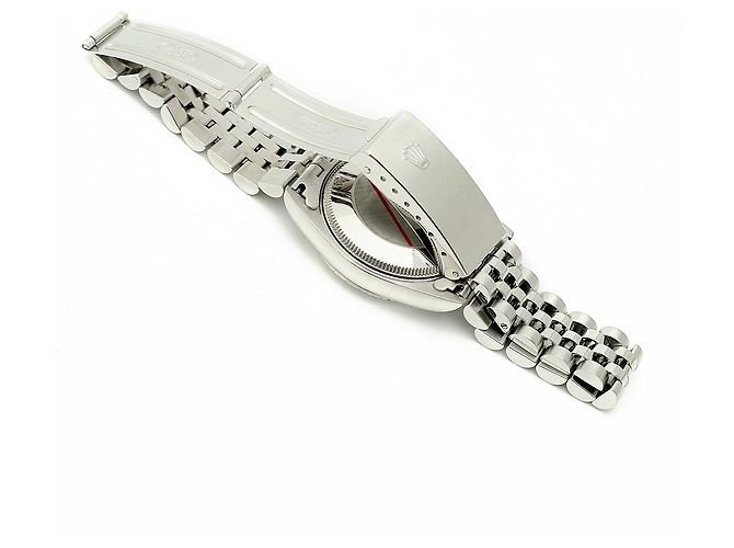 Rolex Relógio Datejust de aço para mulher com mostrador creme brilhante Branco - vista 17