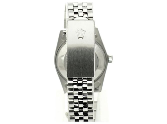 Rolex Relógio Datejust de aço para mulher com mostrador creme brilhante Branco - vista 9