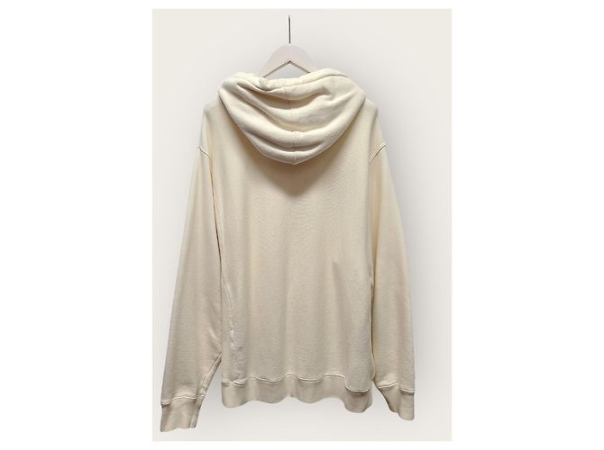 Gucci Ivory Tennis Logo Embroidered Hoodie Weiß - Ansicht 4