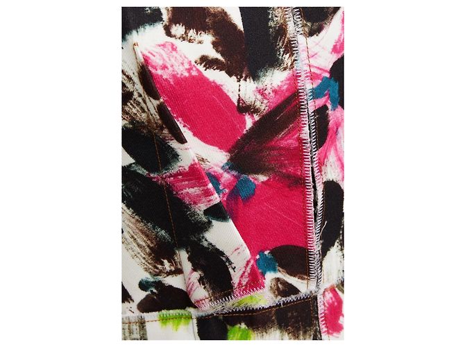 Marni Artículo reacondicionado Vestido midi de algodón para mujer IT con estampado Blanco - vista 3