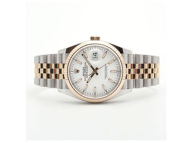 Rolex Reloj Datejust para hombre con esfera blanca combinada Garantía Blanco - vista 11