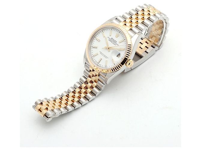 Rolex Reloj Datejust para hombre con esfera blanca combinada Garantía Blanco - vista 13