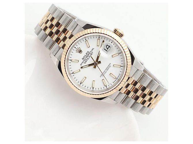 Rolex Reloj Datejust para hombre con esfera blanca combinada Garantía Blanco - vista 16