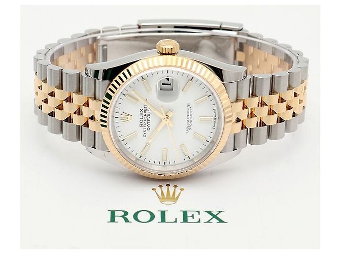 Rolex Reloj Datejust para hombre con esfera blanca combinada Garantía Blanco - vista 17