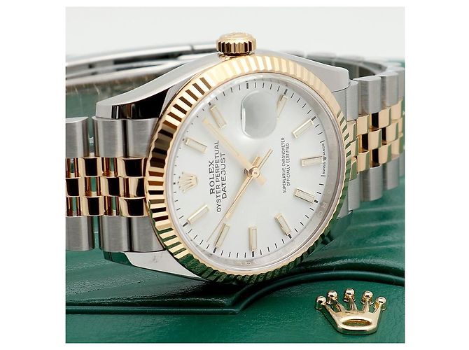Rolex Reloj Datejust para hombre con esfera blanca combinada Garantía Blanco - vista 18