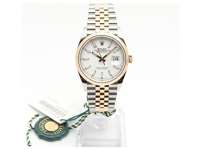 Rolex Reloj Datejust para hombre con esfera blanca combinada Garantía Blanco - vista 2