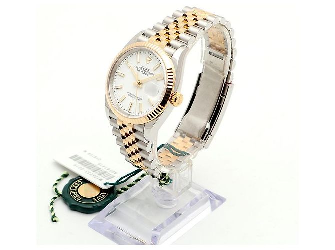 Rolex Reloj Datejust para hombre con esfera blanca combinada Garantía Blanco - vista 3
