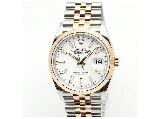 Rolex Reloj Datejust para hombre con esfera blanca combinada Garantía Blanco - vista 7