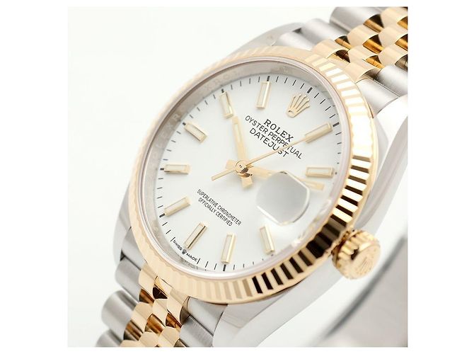 Rolex Reloj Datejust para hombre con esfera blanca combinada Garantía Blanco - vista 8