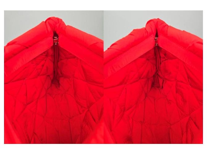 Bottega Veneta Gepolsterte Nylon-Cassette-Dokumentenmappe Rot - Ansicht 7