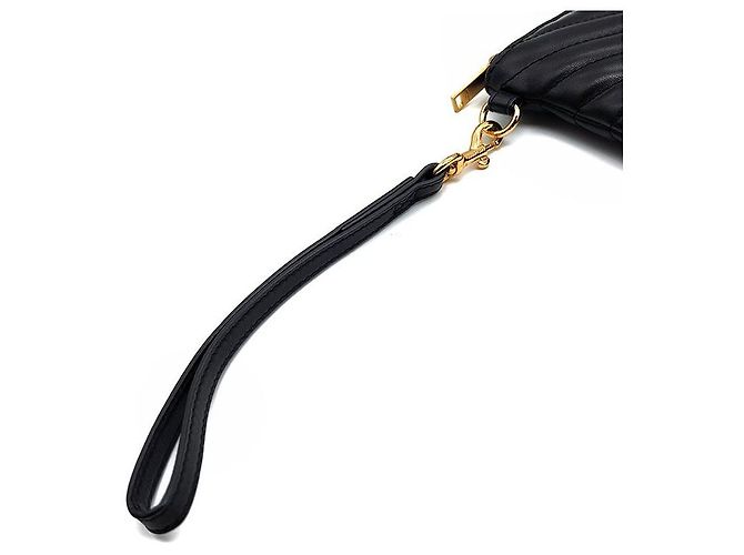 Saint Laurent Clutch Monogram New Medium Negro - vista 6