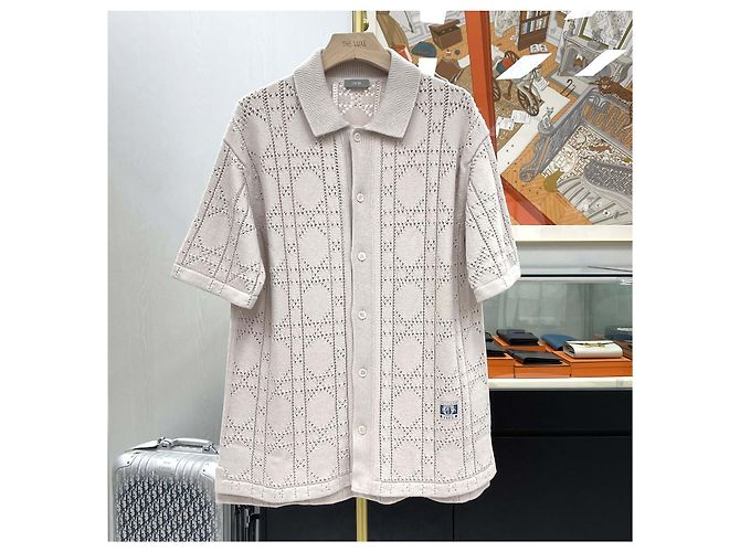Dior Canage Strick-T-Shirt mit kurzen Ärmeln Mehrfarben - Ansicht 2