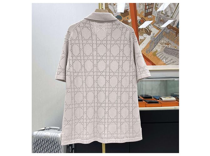 Dior Canage Strick-T-Shirt mit kurzen Ärmeln Mehrfarben - Ansicht 5