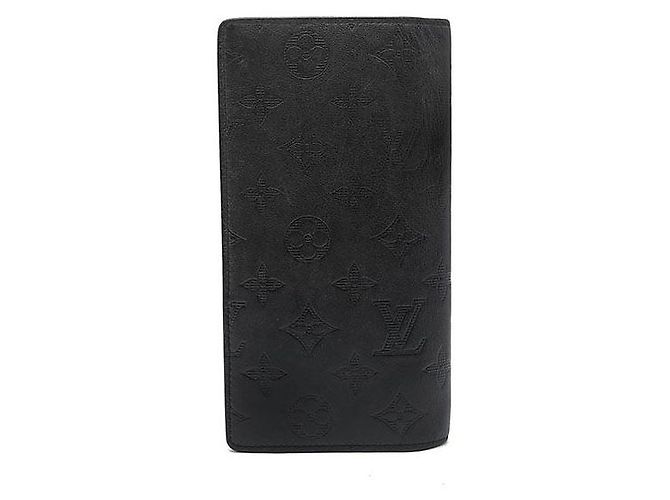 Louis Vuitton Monogram Shadow Brazza Wallet Black - view 2