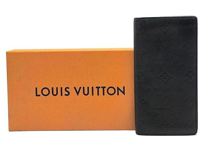Louis Vuitton Monogram Shadow Brazza Wallet Black - view 8