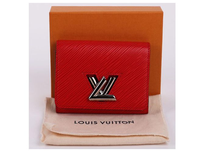 Louis Vuitton Red Twist Silver Monogramm Geldbörse Rot - vue 11