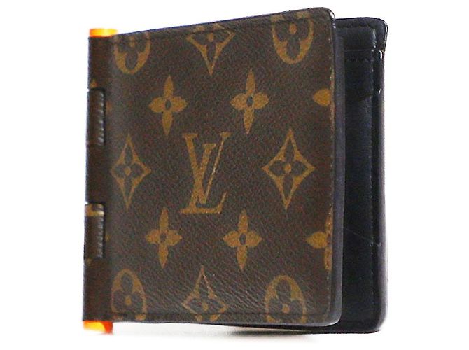 Louis Vuitton Monogram Virgil Abloh Multiple Wallet Small Wallet (Limited Edition) Black - view 4
