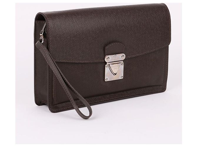 Louis Vuitton Clutch com alça Taiga Bellaia Marrom - vista 4