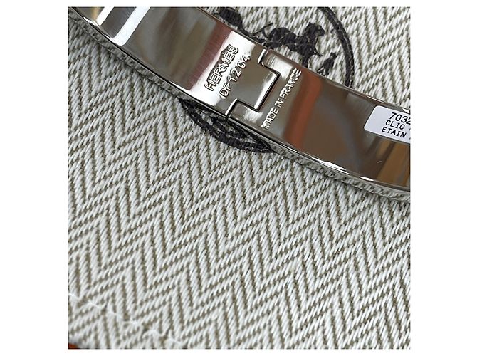 Hermès Click Bracelet Charcoal Matte Silver Brown - view 5