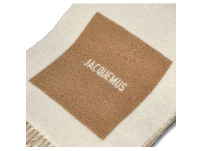 Jacquemus Jacquard Logo Scarf Orange - view 3