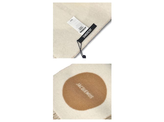 Jacquemus Jacquard Logo Scarf Orange - view 6