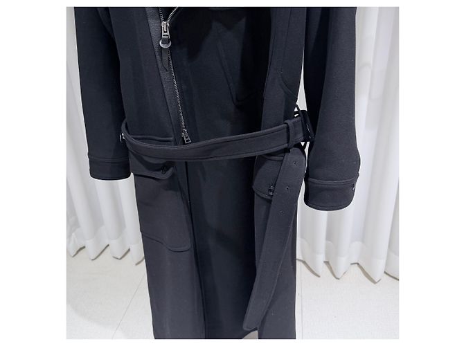 Tom Ford Double-breasted Leather Long Black Coat - view 3