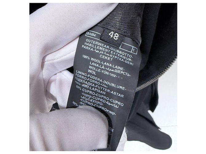 Tom Ford Double-breasted Leather Long Black Coat - view 9