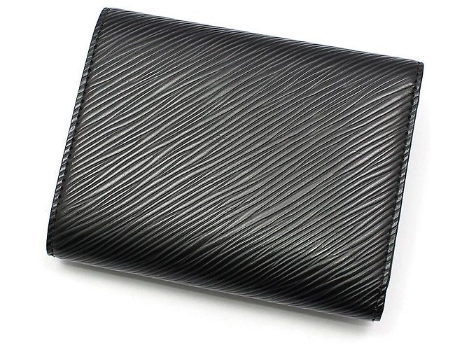 Louis Vuitton Cartera compacta y monedero Black Épi Silver-Tone Twist Negro - vista 4