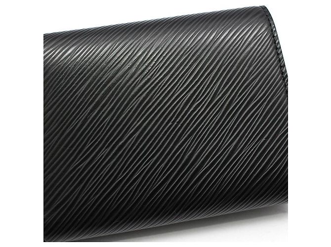 Louis Vuitton Cartera compacta y monedero Black Épi Silver-Tone Twist Negro - vista 6