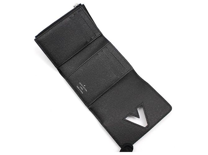 Louis Vuitton Cartera compacta y monedero Black Épi Silver-Tone Twist Negro - vista 7
