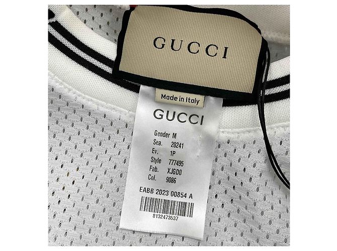 Gucci Kurzärmeliges Herren-T-Shirt mit Elblem-Print Mehrfarben - Ansicht 9