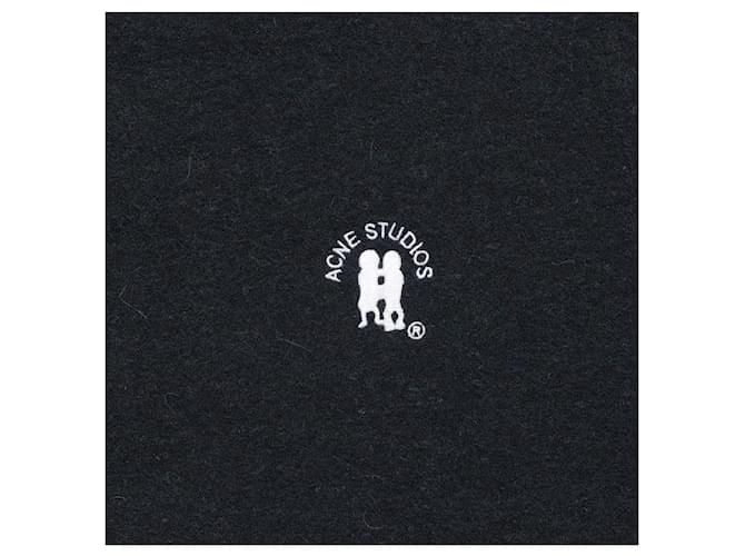 Acne Herrenstrick Dark Navy Melange Schwarz - Ansicht 6