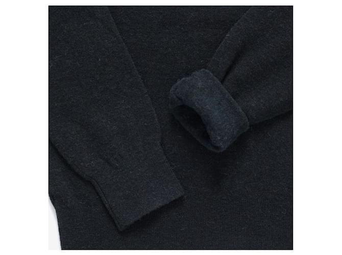 Acne Herrenstrick Dark Navy Melange Schwarz - Ansicht 7