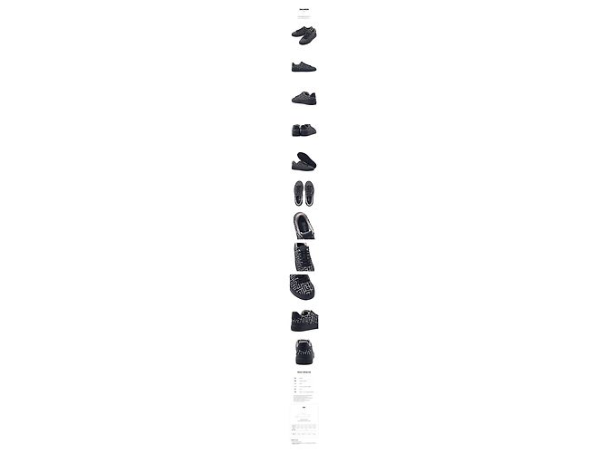 Balmain Cappotto da uomo Monogram Sneakers TJCM EDK Nero - vista 11