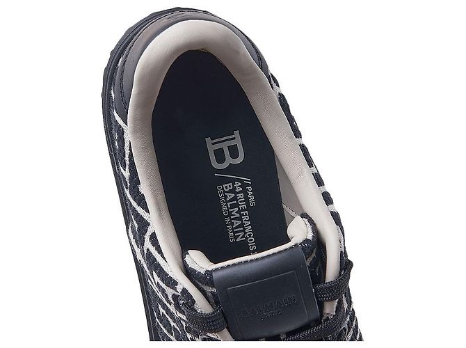 Balmain Cappotto da uomo Monogram Sneakers TJCM EDK Nero - vista 7