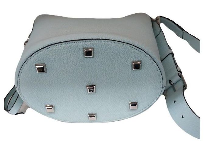 Salvatore Ferragamo FERRAGAMO Studio Silver Mint Borsa Bucket Tote Borsa a Spalla Verde - vista 7