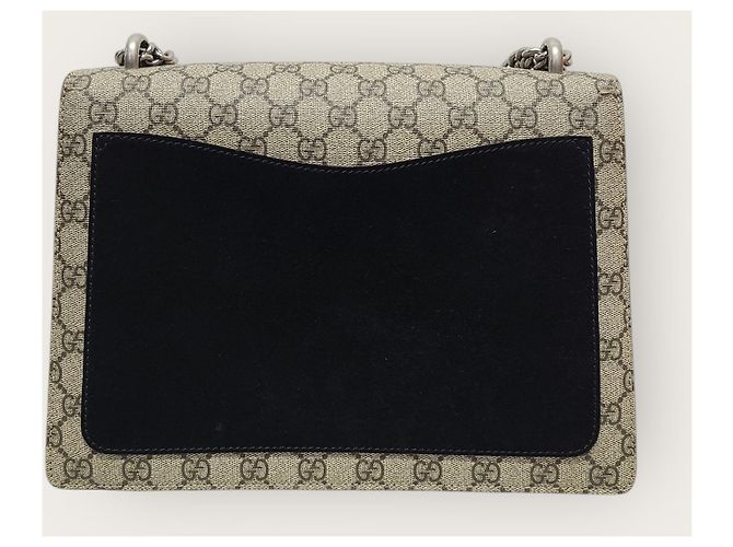 Gucci Borsa a tracolla Dionysus in tela GG Supreme, misura Medium Nero - vista 6