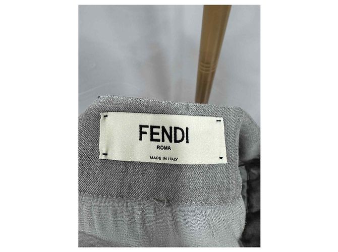 Fendi Saia de cetim Tamanho Prata - vista 5