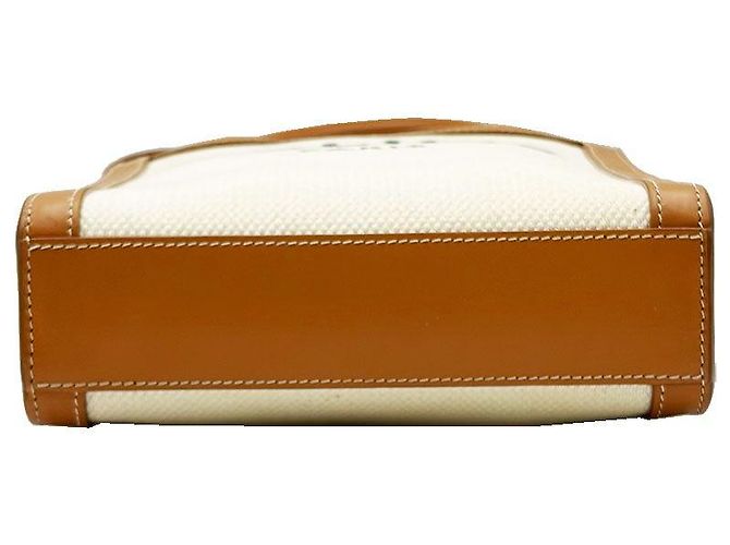 Céline Cabas Mini Vertical en lienzo de algodón natural Multicolor - vista 6